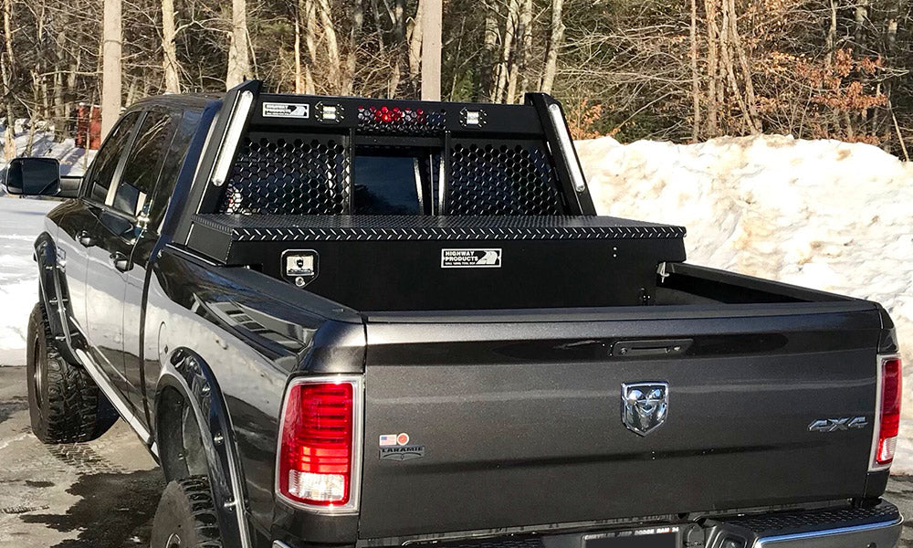 Highway Products Single Lid Crossover Saddle-Style Pickup Truck Toolbox HWP3213-010