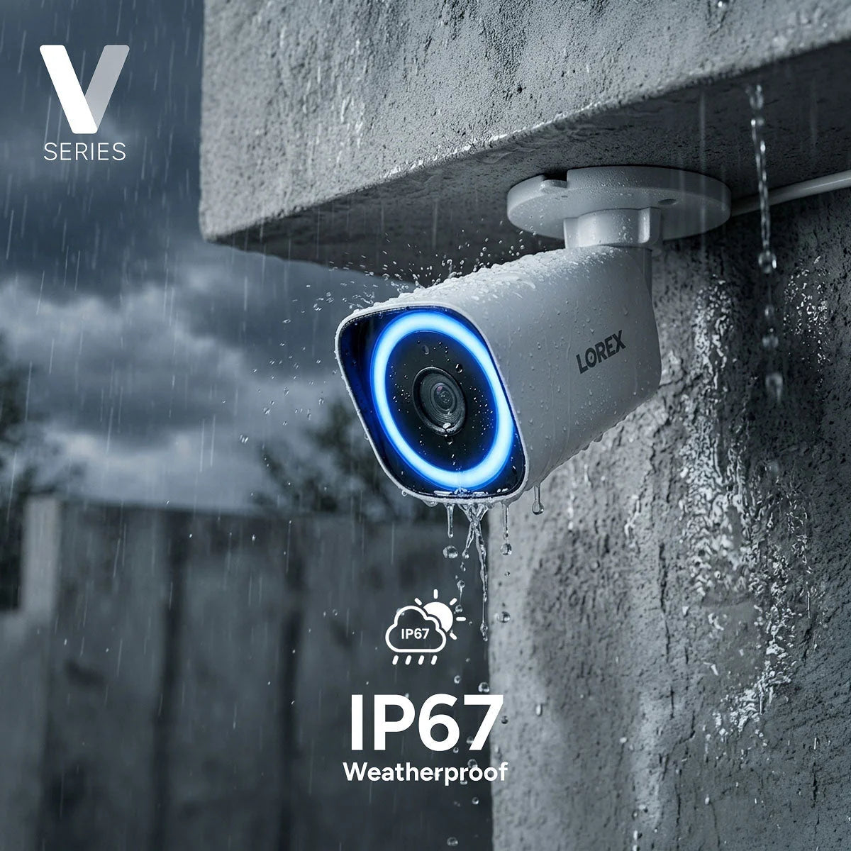 Lorex Connect V-Series V7 4K PoE Bullet Cameras with Color Night IQ+