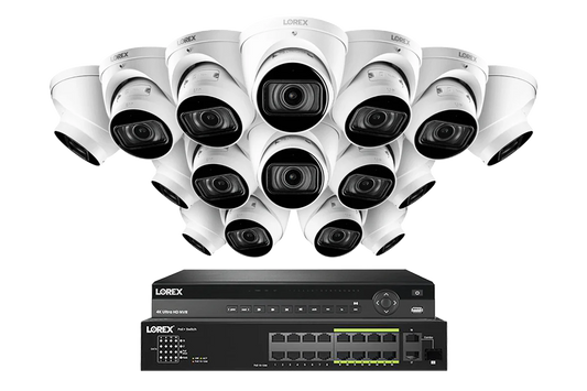Lorex Elite Series 32-Channel (8TB) 4K IP System with Nocturnal N4 Lite Turret Cameras and PoE Switch