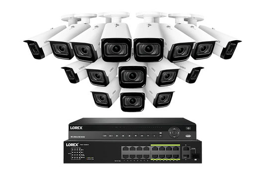 Lorex Elite Series 32-Channel (8TB) 4K IP System with Nocturnal N4 Lite Bullet Cameras and PoE Switch
