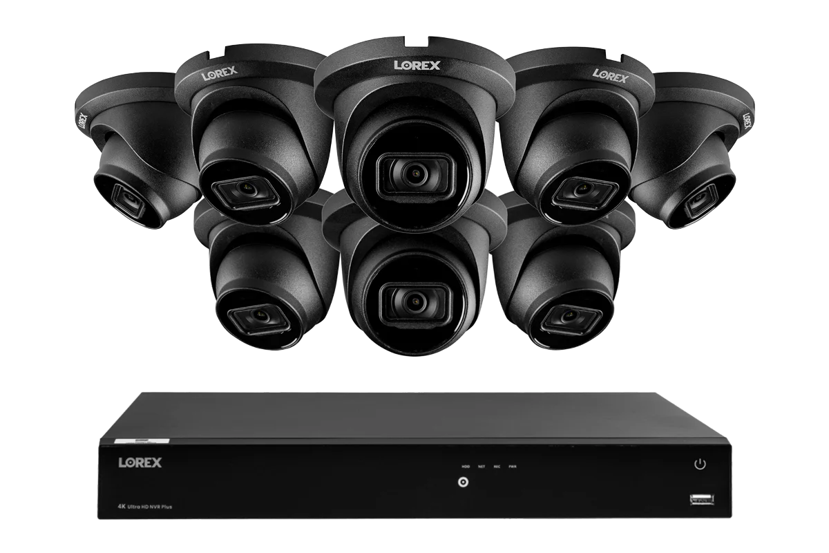 Lorex Fusion Series 4K 16 Camera Capable (Wired or Fusion Wi-Fi) 4TB Wired NVR System with A14 IP Dome Cameras