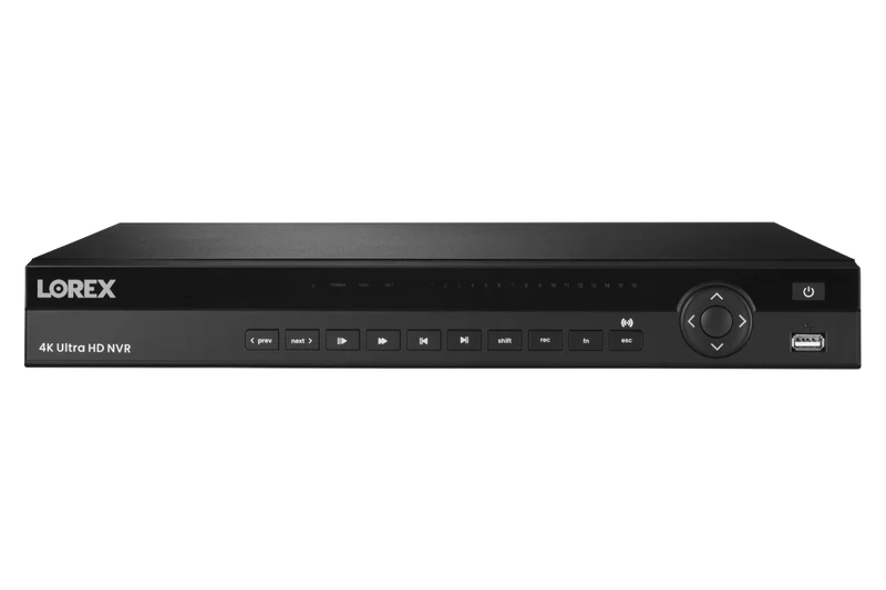 Lorex Elite Series NVR with A10 IP Dome Cameras - 4K 16-Channel 4TB Wired System