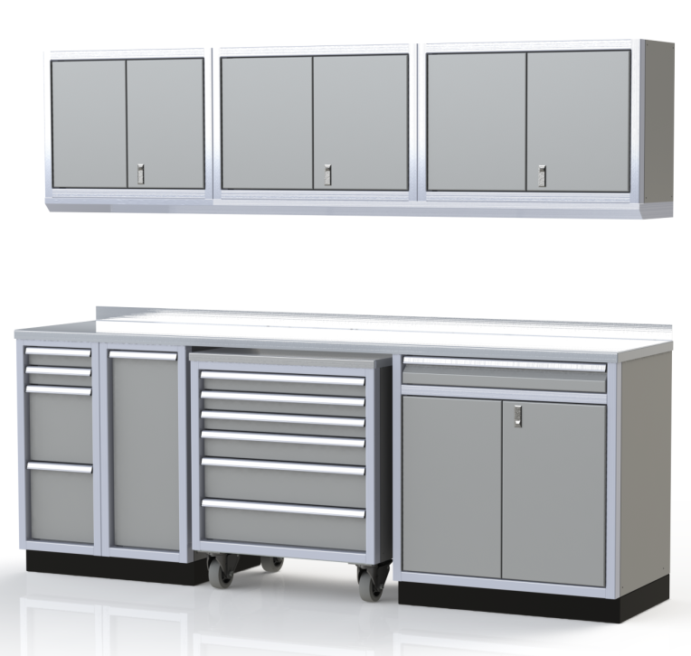 Moduline ProII™ Series Aluminum Pre-Configured Combination Cabinet Set PGC009-05A