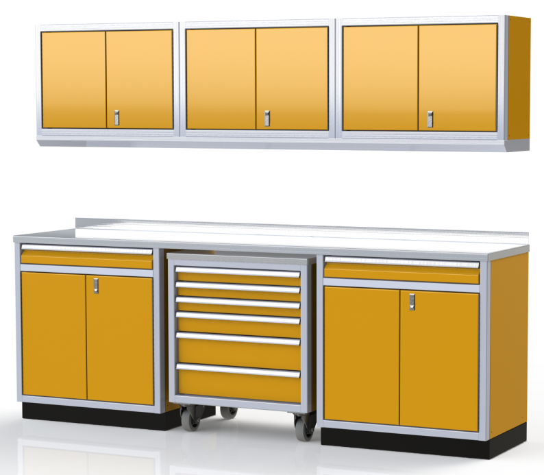 Moduline ProII™ Series Aluminum Pre-Configured Combination Cabinet Set PGC009-06A