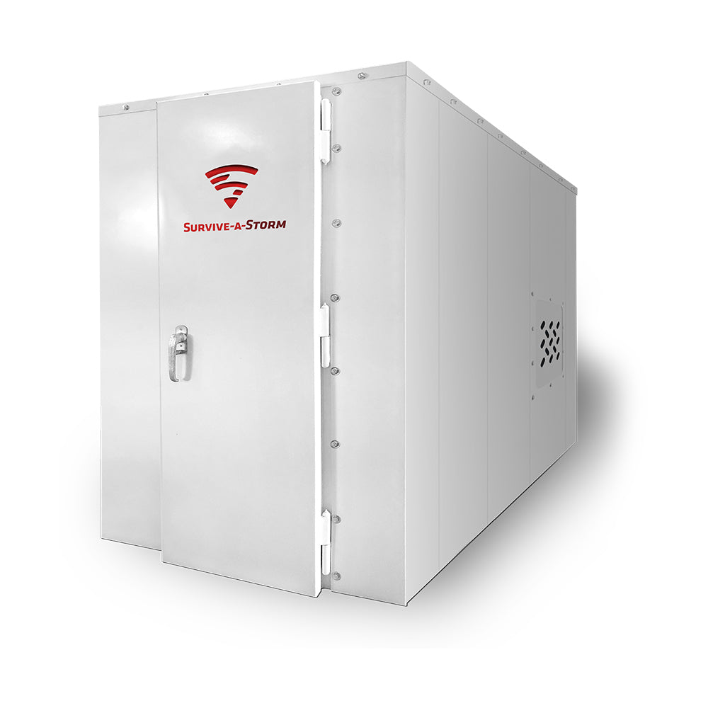 Survive-A-Storm Panelized/Modular Steel Shelter – EF5 Rated Protection 4ft x 8ft x 7ft Tall