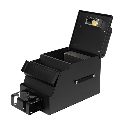 Tuffy Deluxe Stereo Center Console Safe – Universal Locking Console (12.5” Wide)