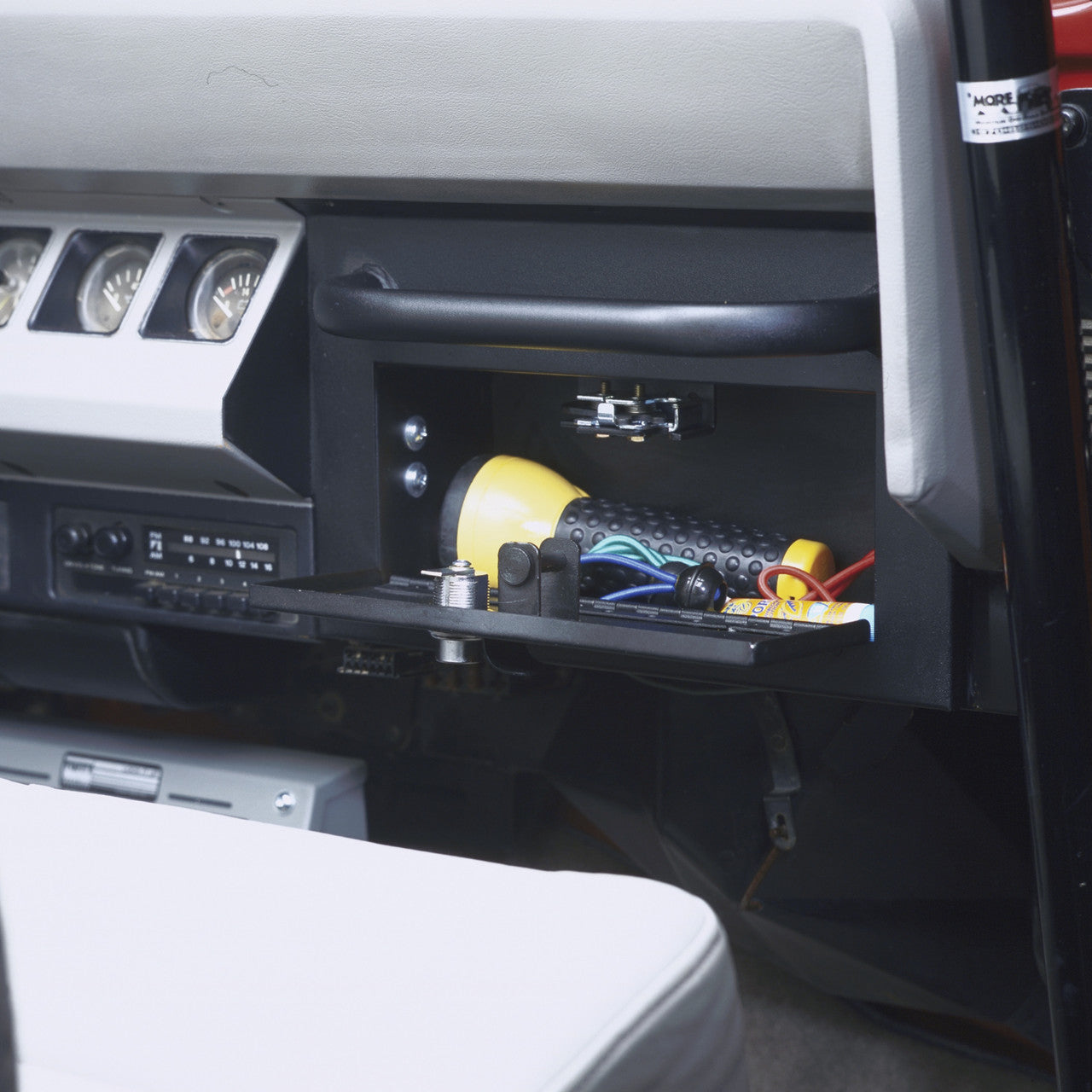 Tuffy Jeep Wrangler YJ Locking Glove Box (1987–1995) – Steel Security Replacement