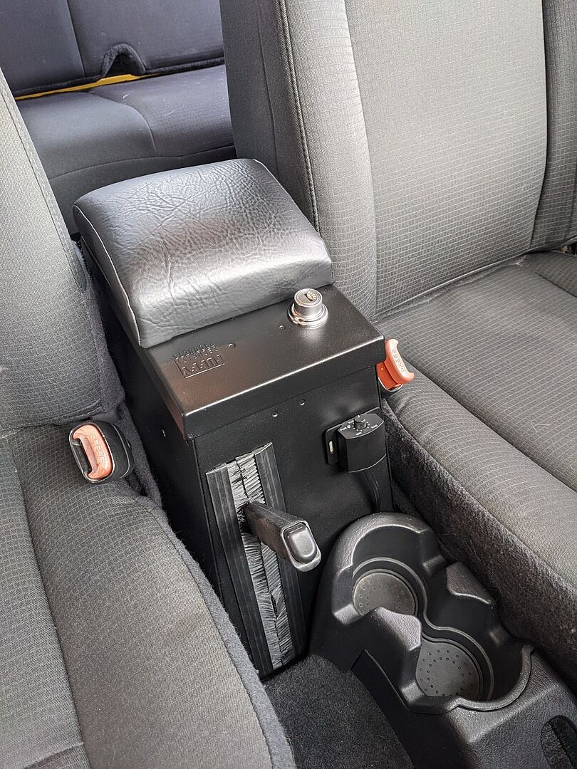 Tuffy Jeep Wrangler TJ Rear Half Center Console Safe (1997–2006) – Series II Locking Console