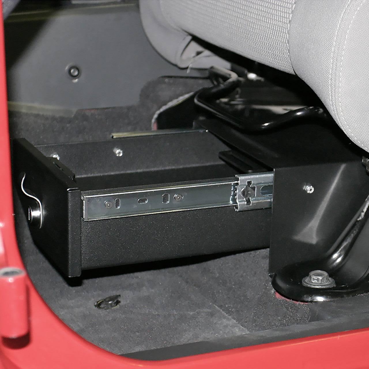 Tuffy Jeep Wrangler JK Underseat Security Drawer (2007–2018) – Driver Side