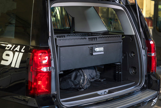 Tuffy Mid-Size SUV Cargo Drawer with Shelf – Lockable Dual-Level Storage