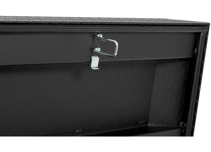 Weather Guard Full EXTRA WIDE Aluminum Crossover Saddle-Style Pickup Truck Toolbox - Textured Matte Black Powder Coat - WEA117-52-04