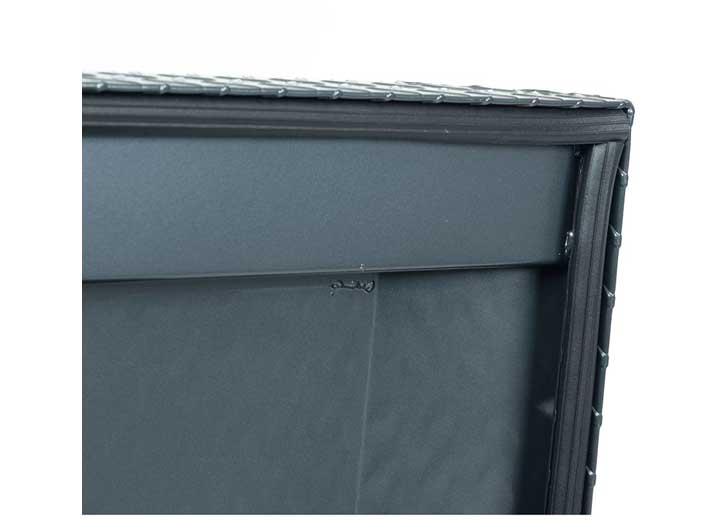 Weather Guard Full DEEP Aluminum Crossover Saddle-Style Pickup Truck Toolbox - Gunmetal Gray Powder Coat - WEA123-6-04