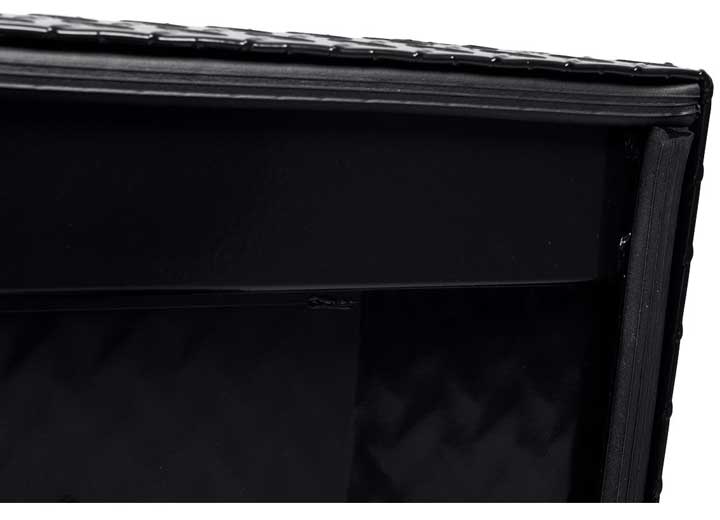 Weather Guard Full STANDARD Aluminum Crossover Saddle-Style Pickup Truck Toolbox - Black Gloss Powder Coat - WEA127-5-04