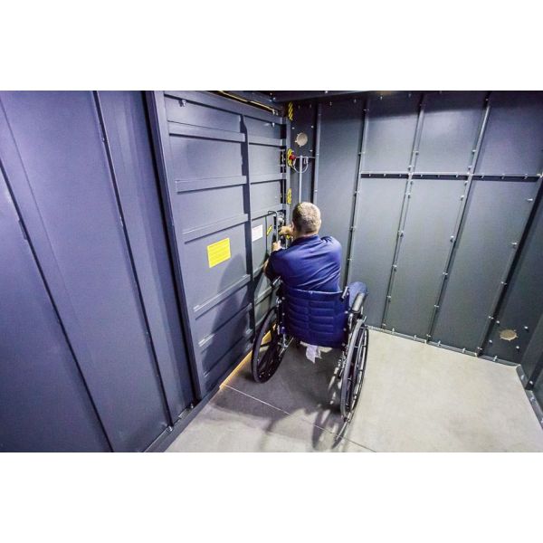 Swisher ESP Safety Shelter - Panelized/Modular Storm Shelter/Safe Room – EF5 Rated Protection Wheelchair Accessible 20 person capacity SR114x84G