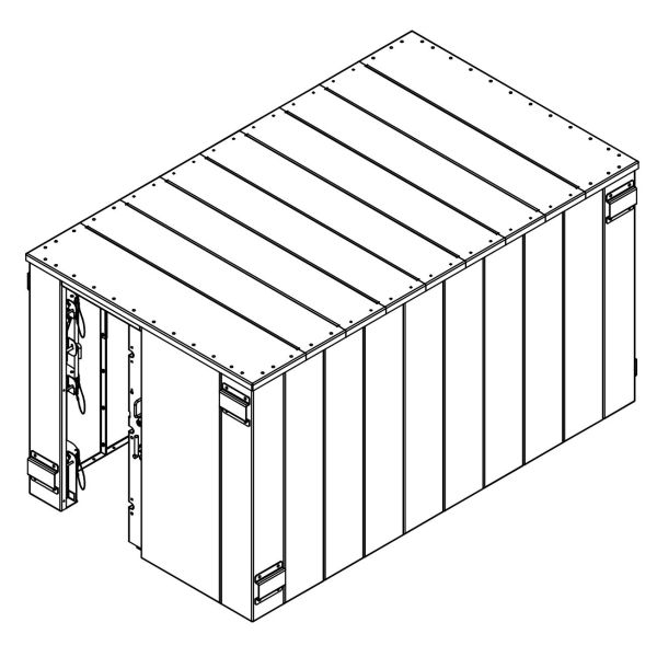 Swisher ESP Safety Shelter - Panelized/Modular Storm Shelter/Safe Room – EF5 Rated Protection 25 person capacity SR84x144G