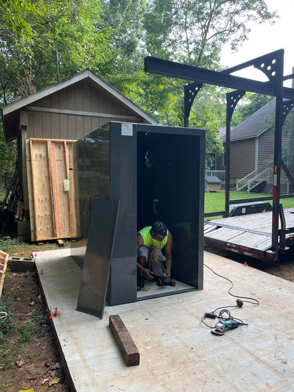 Survive-A-Storm Extreme – Storm Shelter Safe Room - Bullet Proof EF5 Rated Protection 4ft x 8ft x 6.5ft Tall