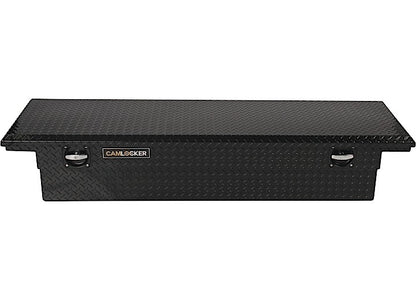 CamLocker King Size LOW PROFILE Aluminum Crossover Saddle-Style Pickup Truck Toolbox - Matte Black CLKTBCAM-KS71LP-MB