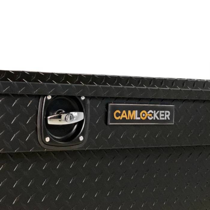 CamLocker King Size LOW PROFILE Aluminum Crossover Saddle-Style Pickup Truck Toolbox - Matte Black CLKTBCAM-KS71LP-MB
