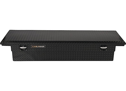 CamLocker LOW PROFILE Aluminum Crossover Saddle-Style Pickup Truck Toolbox - Matte Black CLKTBCAM-S71LP-MB