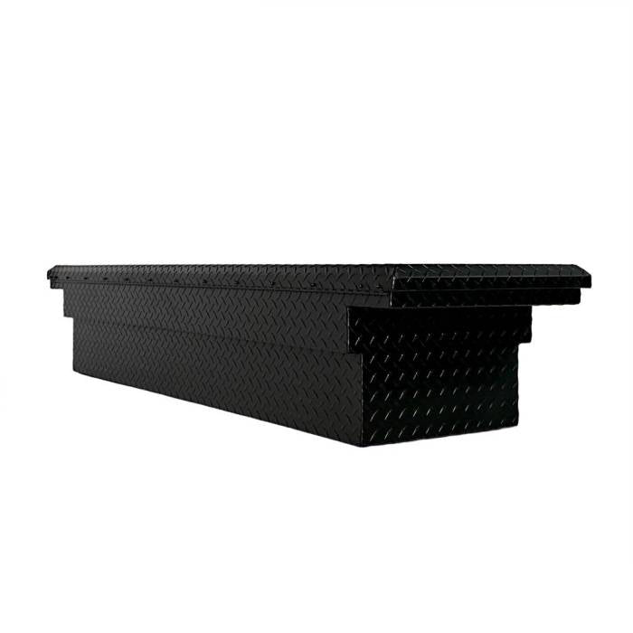 CamLocker LOW PROFILE Aluminum Crossover Saddle-Style Pickup Truck Toolbox - Matte Black CLKTBCAM-S71LP-MB
