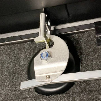 CamLocker King Size LOW PROFILE Aluminum Crossover Saddle-Style Pickup Truck Toolbox With Tie Down Rail on Lid - Matte Black CLKTBCAM-KS71LP-RLMB