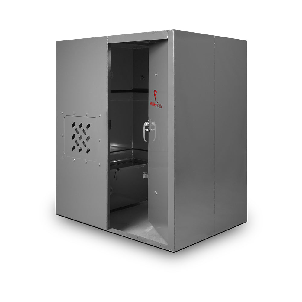 Survive-A-Storm Extreme – Storm Shelter Safe Room - Bullet Proof EF5 Rated Protection 6ft x 4ft x 6.5ft Tall