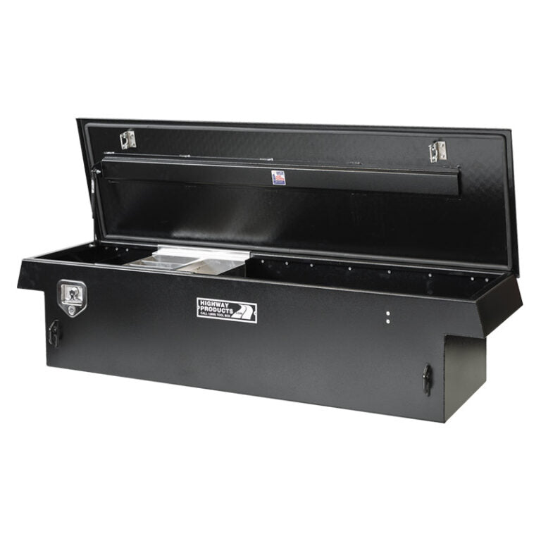 Highway Products Single Lid Crossover Saddle-Style Pickup Truck Toolbox HWP3213-009-BK62