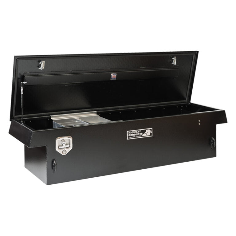 Highway Products Single Lid Crossover Saddle-Style Pickup Truck Toolbox HWP3213-009-BK62