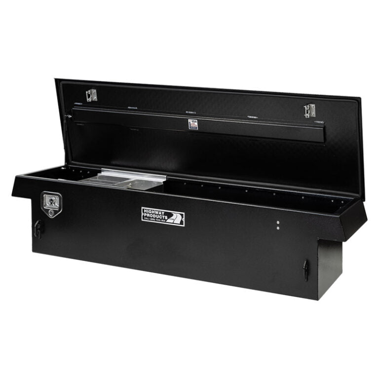 Highway Products Single Lid Crossover Saddle-Style Pickup Truck Toolbox HWP3213-011-BK62