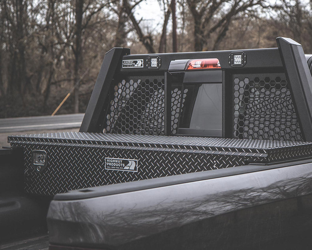 Highway Products Low Profile Crossover Saddle-Style Pickup Truck Toolbox HWP3322-001-BK62S