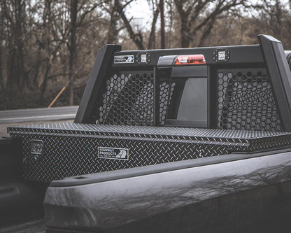 Highway Products Low Profile Crossover Saddle-Style Pickup Truck Toolbox HWP3322-001-BK62S