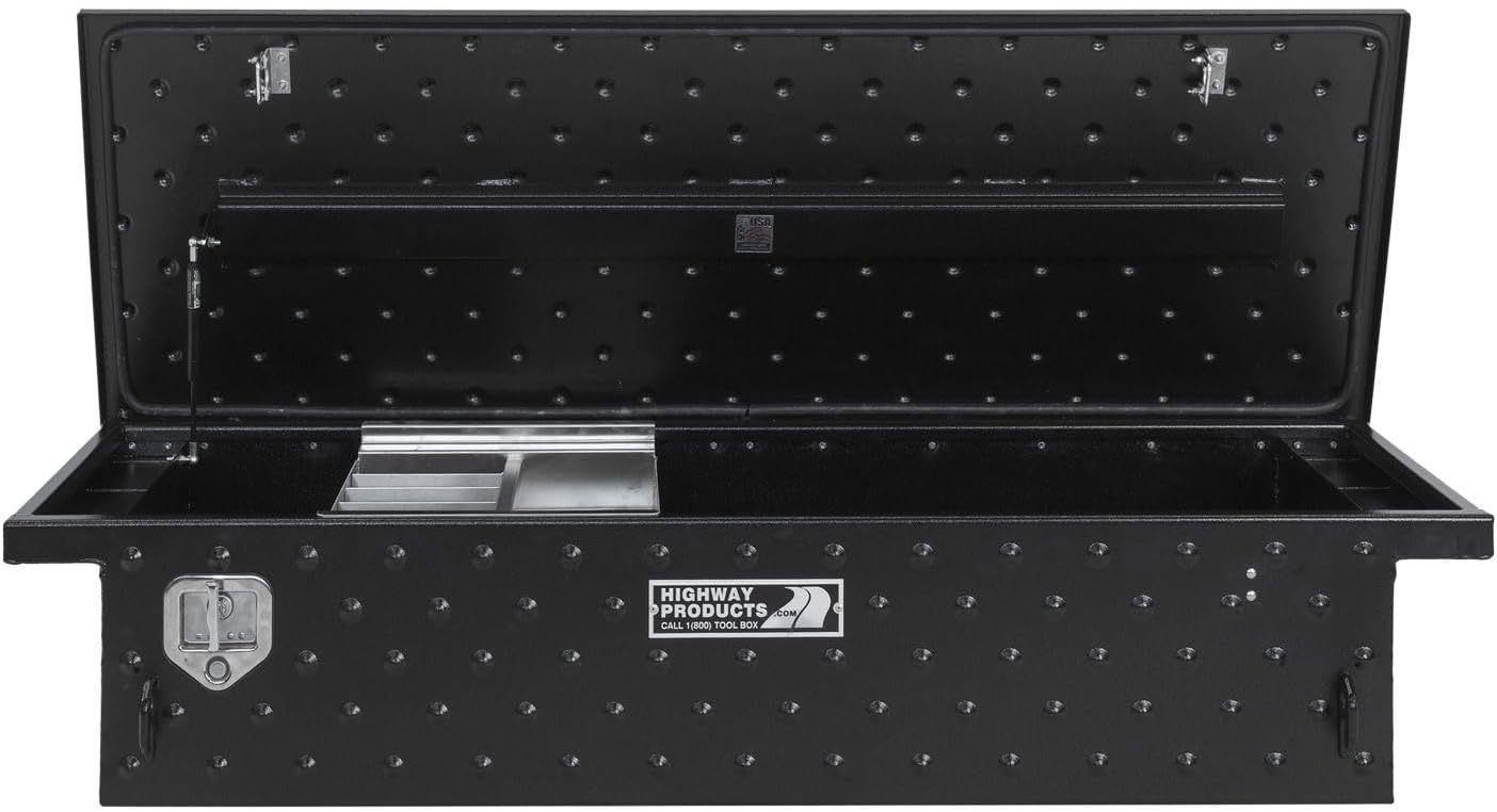 Highway Products Low Profile Crossover Saddle-Style Pickup Truck Toolbox HWP3313-001-BK62