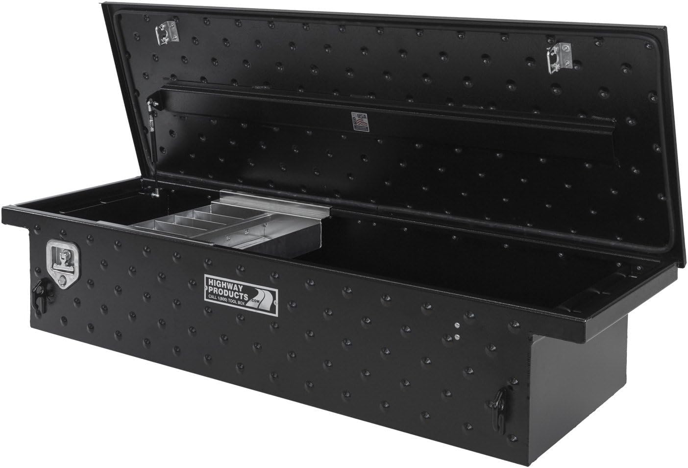 Highway Products Low Profile Crossover Saddle-Style Pickup Truck Toolbox HWP3313-001-BK62