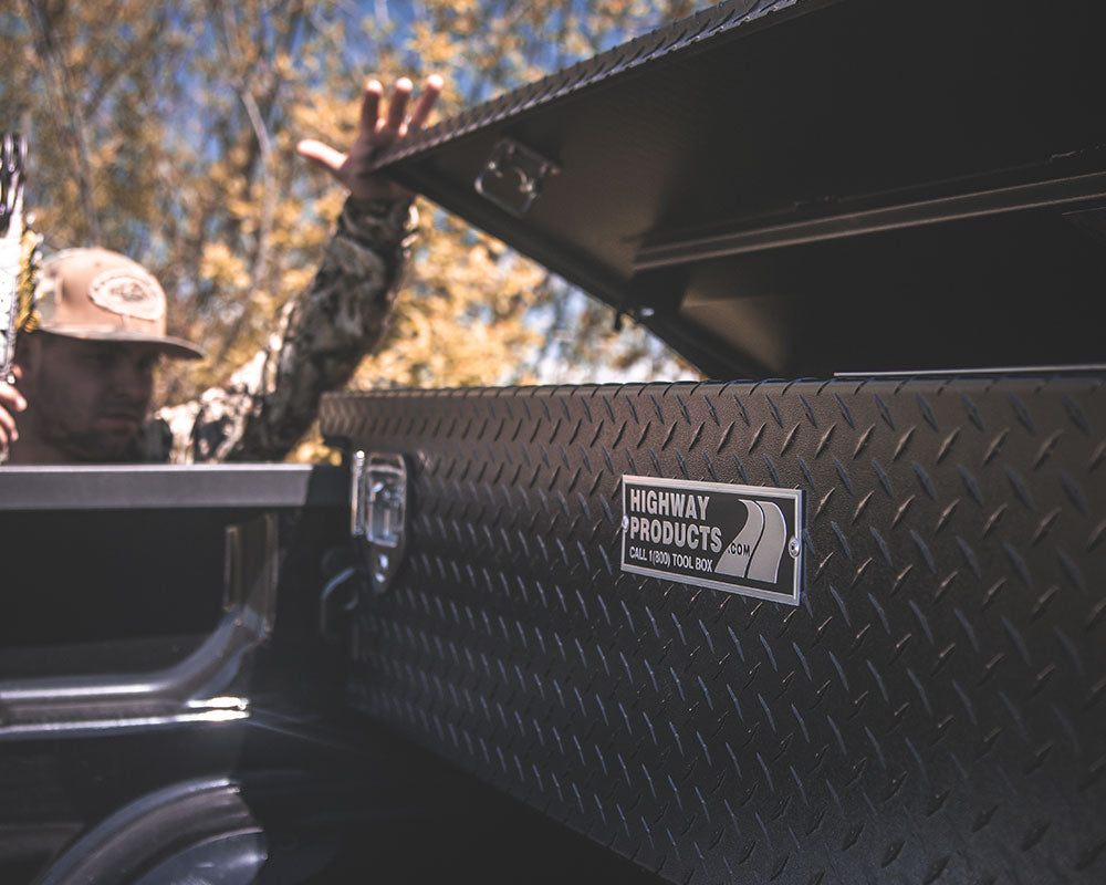 Highway Products Low Profile Crossover Saddle-Style Pickup Truck Toolbox HWP3322-002-BK62