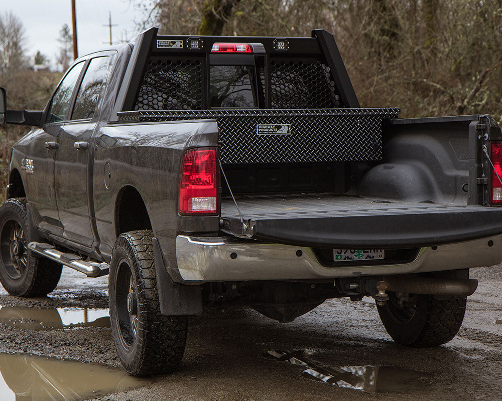 Highway Products Low Profile Crossover Saddle-Style Pickup Truck Toolbox HWP3322-003-BK62S