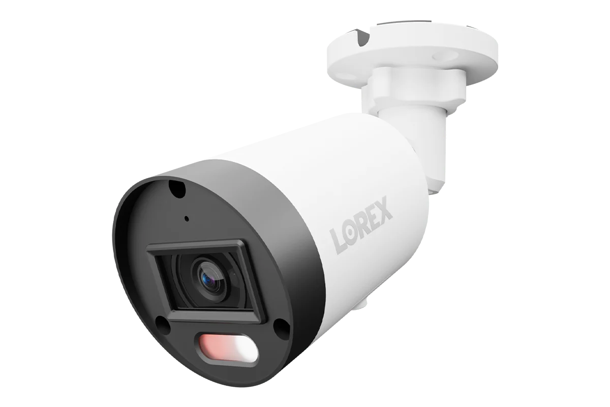 Lorex Connect U-Series U3 4K PoE Bullet Camera with Red & Blue Deterrence Lights