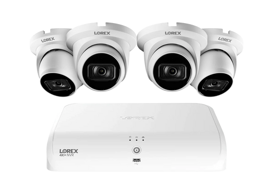 Lorex Fusion Series 4K+ 16 Channel (8 Wired + 8 Fusion Wi-Fi) 2TB Wired System with A14 Wired 4K IP Dome Cameras