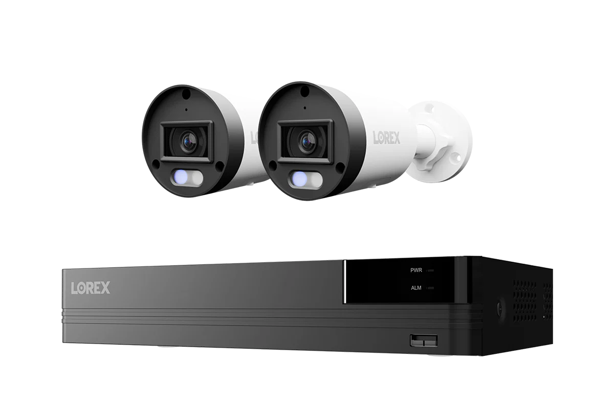 Lorex Connect U Series 4K 8-Channel Wired NVR System with U3 2K+ PoE Bullet Cameras - 2TB