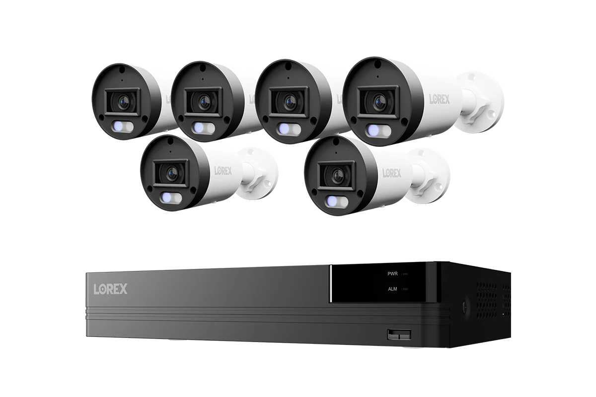 Lorex Connect U Series 4K 8-Channel Wired NVR System with U3 4K PoE Bullet Cameras - 2TB