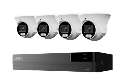 Lorex Connect U Series 4K 8-Channel Wired NVR System with U3 4K PoE Turret Cameras - 2TB