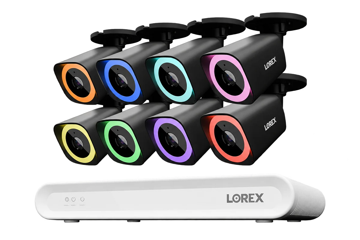 Lorex Connect V-Series 4K 16-Channel Wired NVR System with V7 4K PoE Bullet Cameras - 2TB