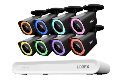 Lorex Connect V-Series 4K 16-Channel Wired NVR System with V7 4K PoE Bullet Cameras - 2TB