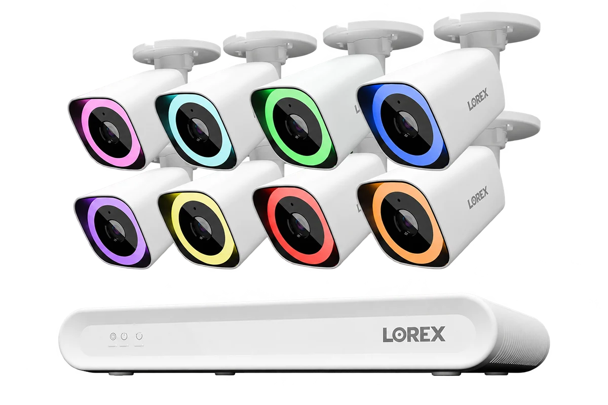Lorex Connect V-Series 4K 16-Channel Wired NVR System with V7 4K PoE Bullet Cameras - 2TB