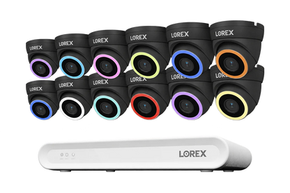 Lorex Connect V-Series 4K 16-Channel Wired NVR System with V7 4K PoE Turret Cameras - 2TB