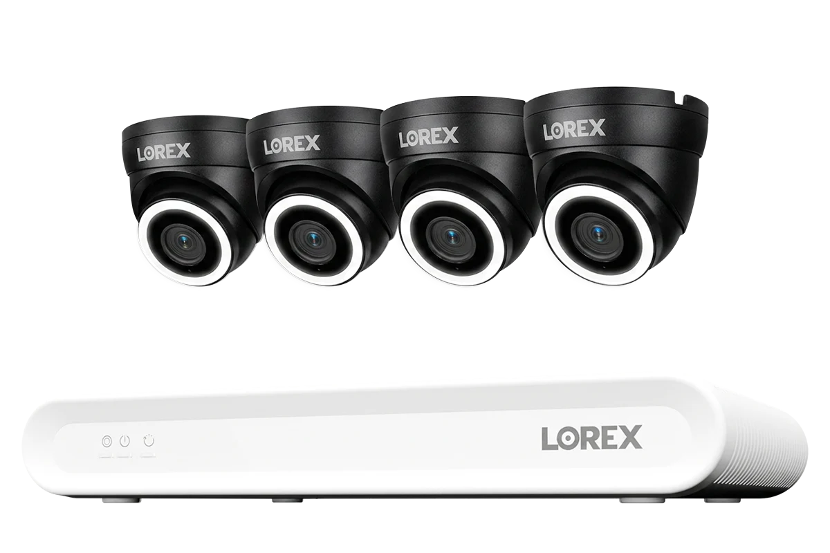Lorex Connect V-Series 4K 8-Channel Wired NVR System with V3 4K PoE Turret Cameras - 1TB