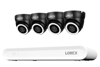 Lorex Connect V-Series 4K 8-Channel Wired NVR System with V3 4K PoE Turret Cameras - 1TB