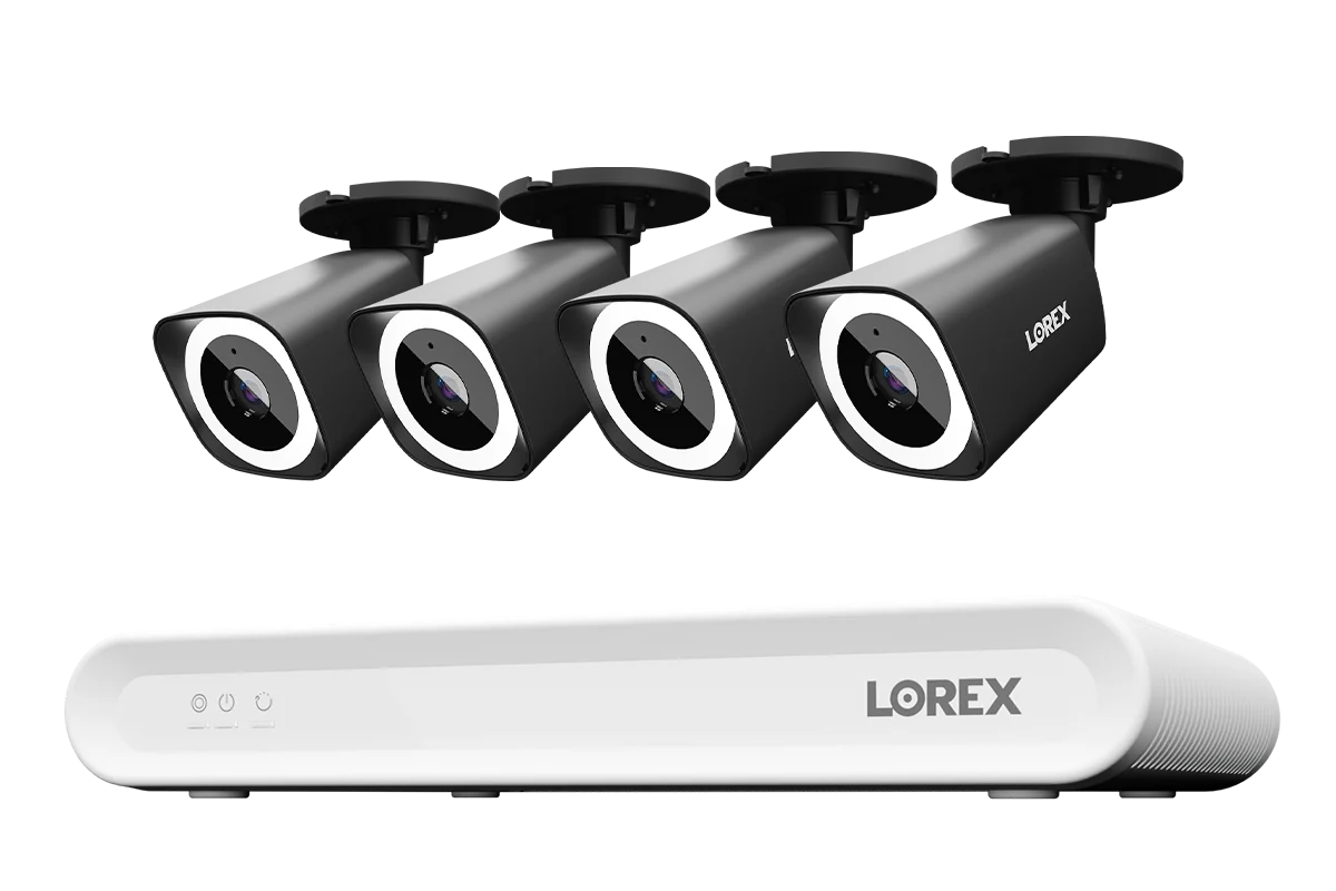 Lorex Connect V-Series 4K 8-Channel Wired NVR System with V3 4K PoE Bullet Cameras - 1TB
