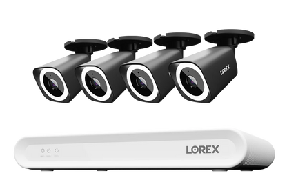 Lorex Connect V-Series 4K 8-Channel Wired NVR System with V3 4K PoE Bullet Cameras - 1TB