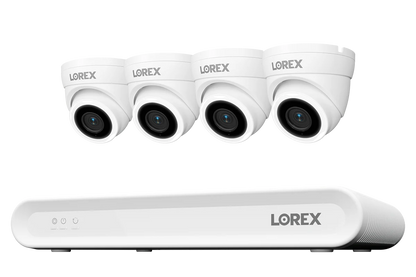 Lorex Connect V-Series 4K 8-Channel Wired NVR System with V3 4K PoE Turret Cameras - 1TB