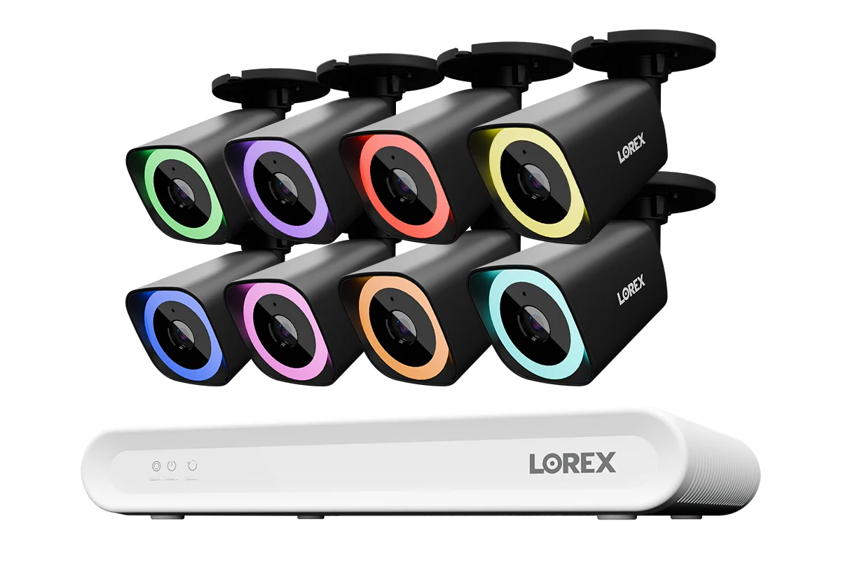 Lorex Connect V-Series 4K 8-Channel Wired NVR System with V5 4K PoE Bullet Cameras - 1TB